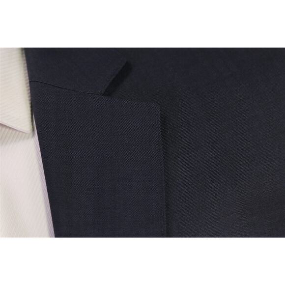 Hugo Boss The Jam/Sharp Solid Navy Blue Super 130's Wool 2-Btn Suit 40L - Picture 5 of 11